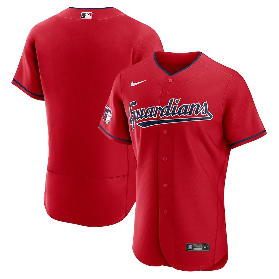 2023 Men Cleveland Guardians Nike Red Alternate Authentic Team MLB Jersey->cleveland indians->MLB Jersey